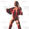 Trikini de vinilo dos tiras rojo